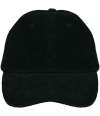 NS016 Native Spirit Corduroy 6 Panel Cap Black colour image